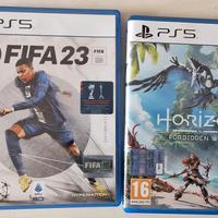 Giochi PS5 : Horizon Forbidden West e  Fifa23