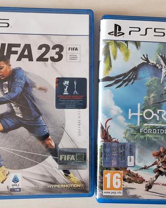 Giochi PS5 : Horizon Forbidden West e  Fifa23