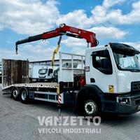 RENAULT C320 GRU + CARRELLONE/PIANALE 3 ASSI 6X2