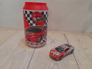 Lattina Coca Cola+Modellino rarissimo Hot Wheels