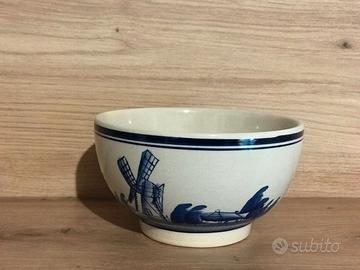 Ciotola Ceramica Delft Olanda Vintage Anni 60