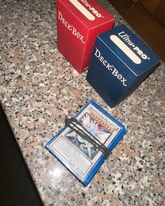 Carte yugioh 2 deck box + carte numero e altro