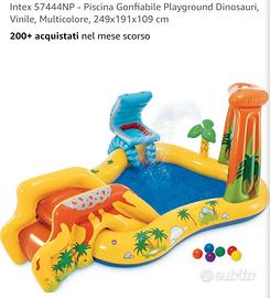 Piscina gonfiabile per bambini playground dinosaur