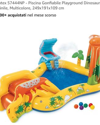 Piscina gonfiabile per bambini playground dinosaur