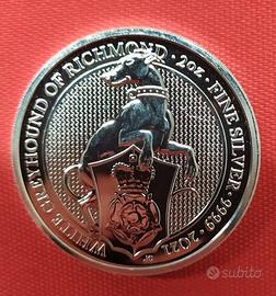 2021 Queen's Beast The White Greyhound of Richmond