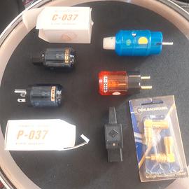 Varie spine iec schuko, connettori rca Audiophille