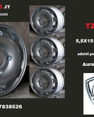 Cerchi TZ 15 pollici Lancia Aurelia serie 1 2 3