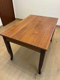 Tavolo in legno 120x80 cm allungabile