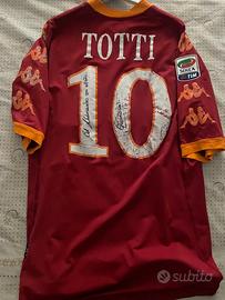 maglia roma worn totti 2010