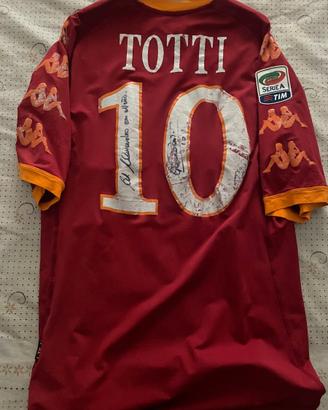 maglia roma worn totti 2010