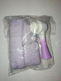 4 Pezzi Fascia E Polsini Skincare spazzola 