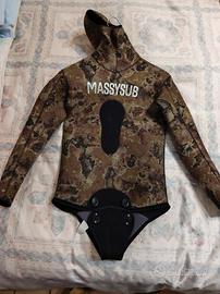 giacca muta da sub massisub 7mm taglia L 