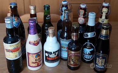 N.13 bottigliette birra vari marchi vintage 