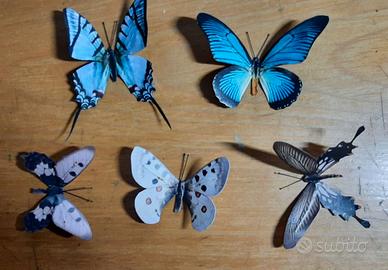 5 Farfalle finte realistiche