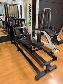 leg press hack squat orizzontale palestra 