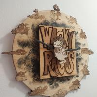 Orologio da parete artigianale cartoni animati.