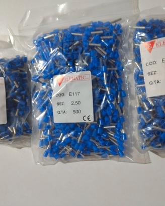 1500 Terminali a Tubetto Elematic 2,5 mmq
