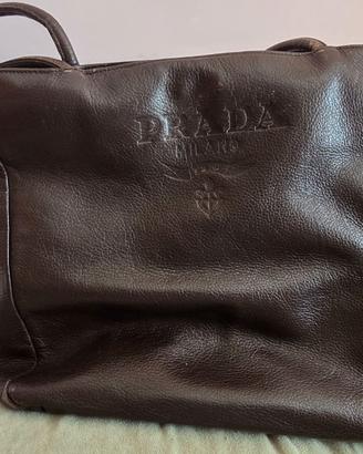 BORSA  TARGHETTA “PRADA” SHOPPING BAG