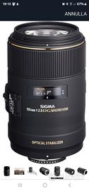 sigma 105 attacco Nikon