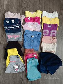 19 capi di abbigliamento bambina 92 cm