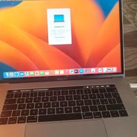 Mac book pro 15 con touch bar (2018)