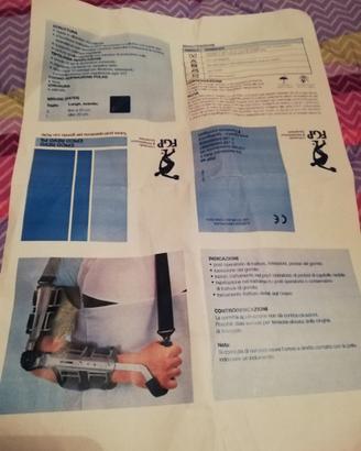 Tutore post operatorio gomito sx