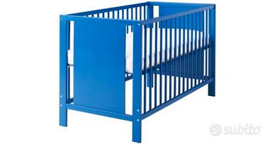 Lettino Ikea Hermellin  60x120 blu