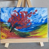 Quadro astratto "The Wind"