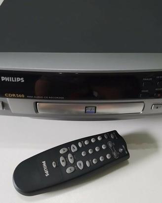 Philips cdr 560 mini audio cd recorder con te