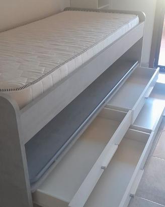 Letto con secondo letto estraibile