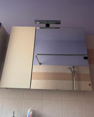 Specchio contenitore  con luce