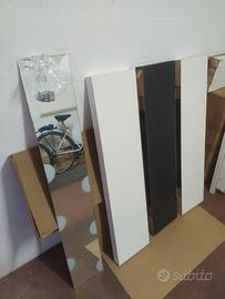mensola lack nera + specchio