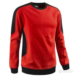 FELPA GIROCOLLO LINE ROSSO/NERO SOTTOZERO