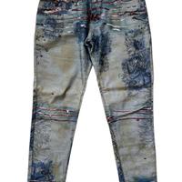 Jeans vintage decorato