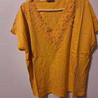 maglia in cotone maniche corte