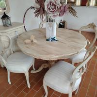 TAVOLO TONDO SHABBY ALLUNGABILE 