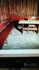 Panche in legno massiccio per taverna