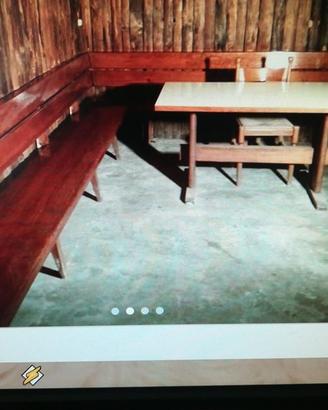 Panche in legno massiccio per taverna