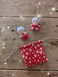 Set coppia di omini di Pan di Zenzero + Sacchetto