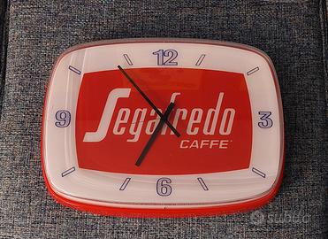 Segafredo orologio da muro pubblicitario vintage