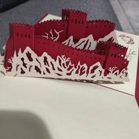 Biglietto auguri souvenir Cina oriente muraglia 3D