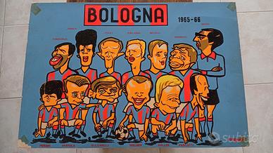 QUADRO CARICATURE BOLOGNA 1965/66 G.C. MANGINI