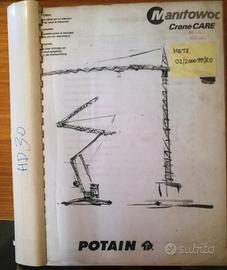 Manuale / istruzioni d'uso per gru Potain HD 30