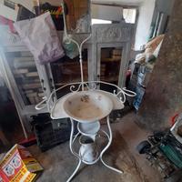 toiletta da camera in ferro battuto 