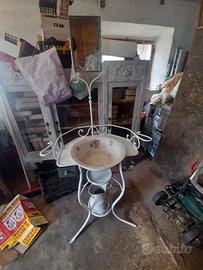 toiletta da camera in ferro battuto 