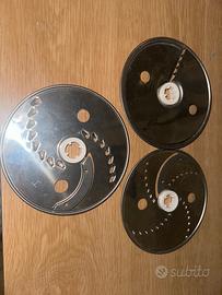Set 3 lame /dischi affettare grattugiare multinex