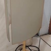 Lampada vintage vetro ottone 64cmH