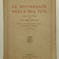 Libro "Le ricordanze della mia vita"- Settembrini