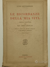 Libro "Le ricordanze della mia vita"- Settembrini