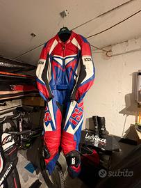 Tuta in pelle 2 pezzi IXS taglia 52